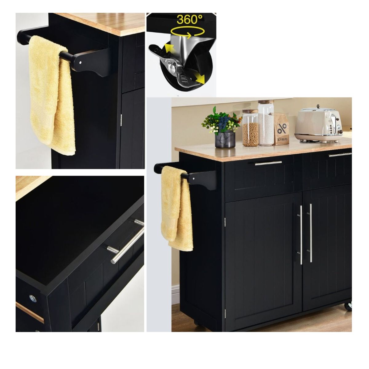 Anna køkkenreol med hjul