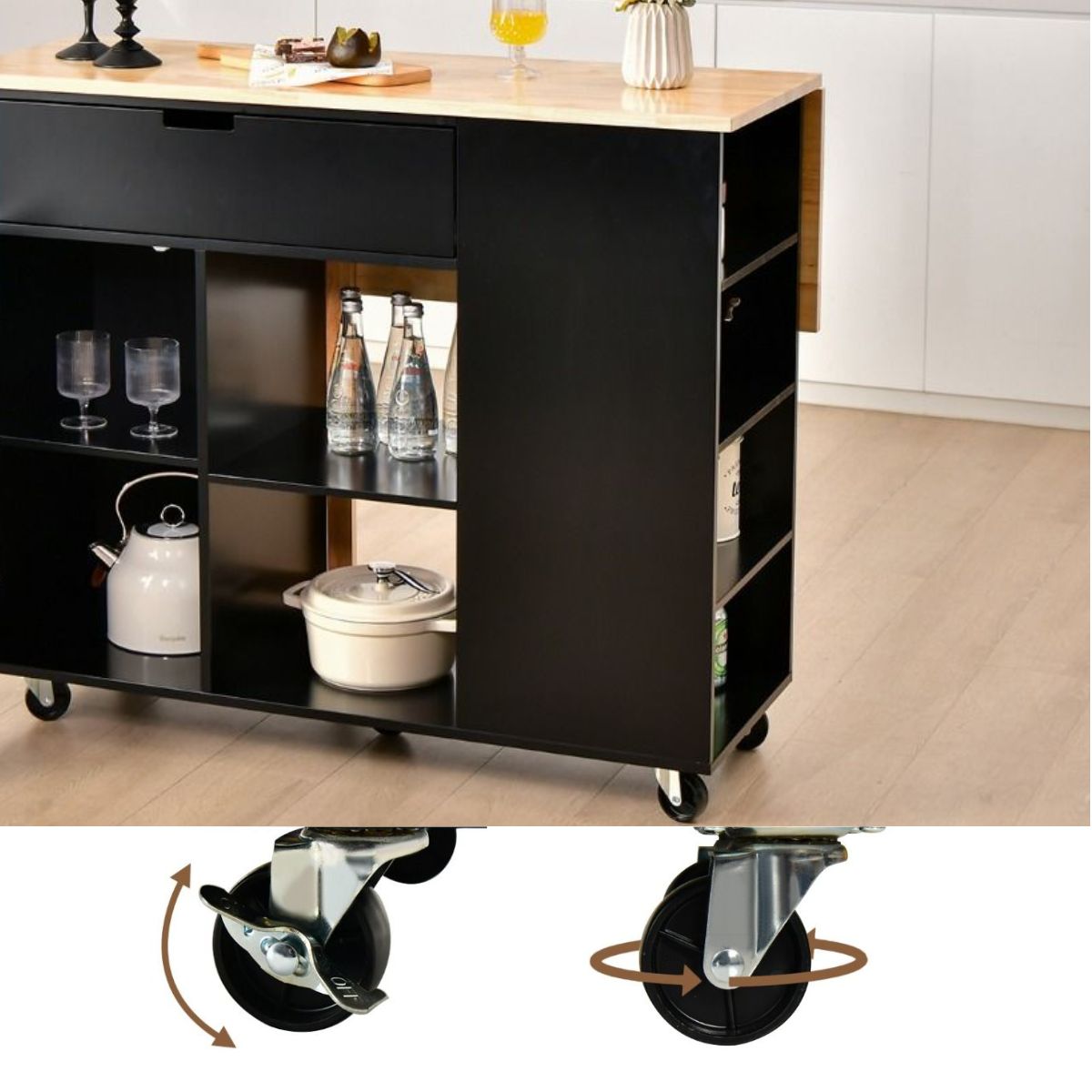 Mathilde køkkenreol med hjul