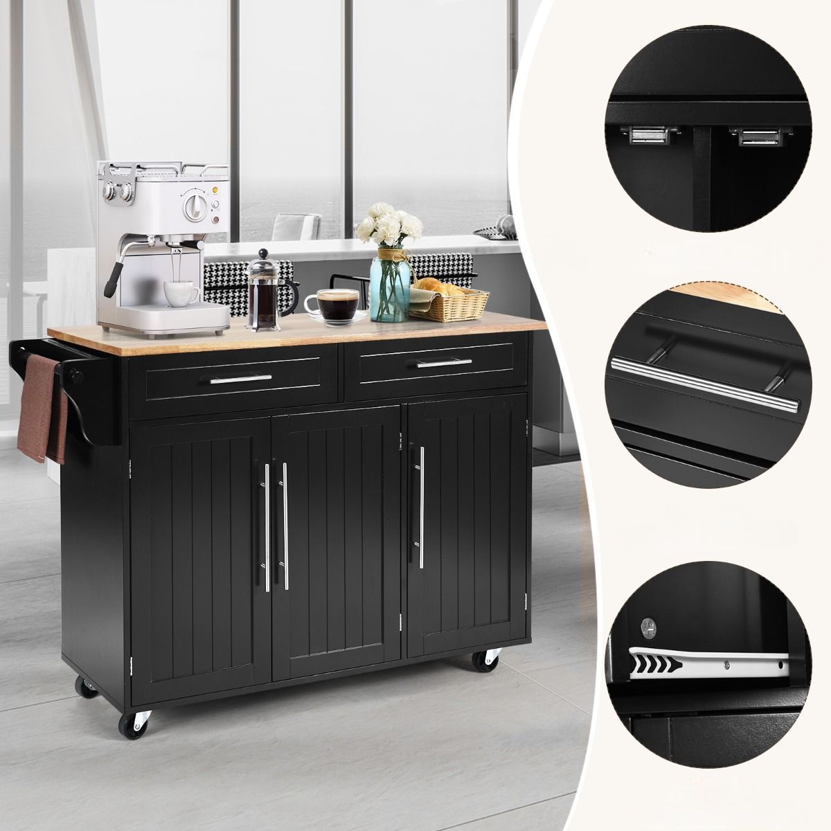 Freja køkkenreol med hjul