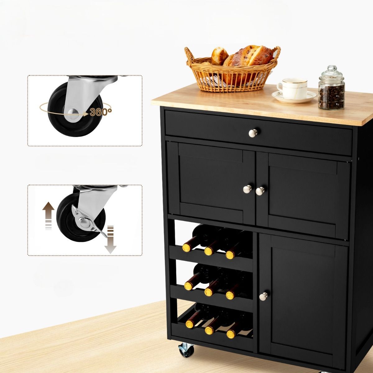 Sarah køkkenreol med hjul