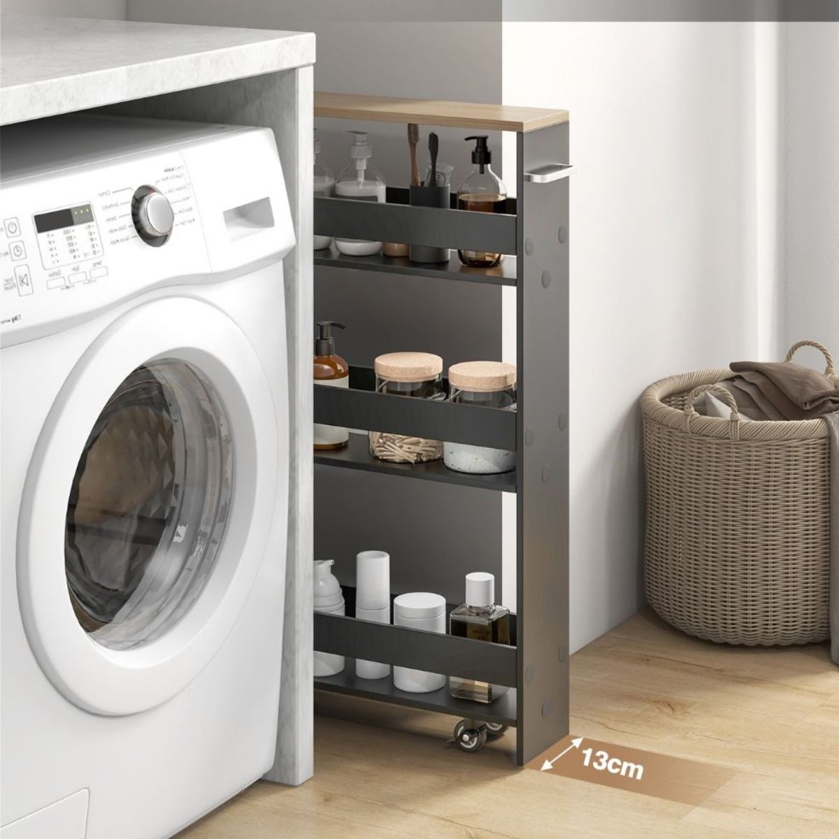 Rikke køkkenreol med hjul