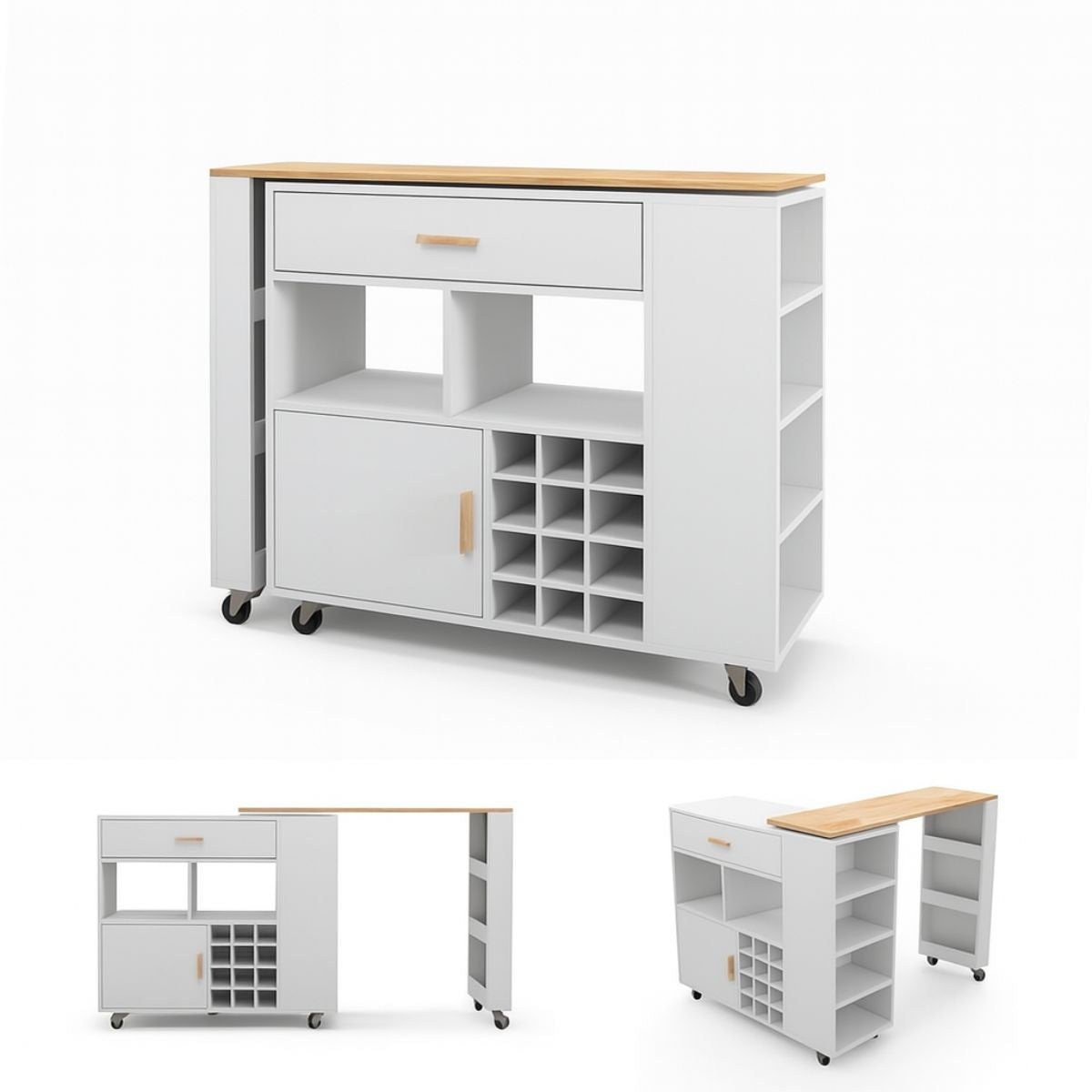 Amanda køkkenreol med hjul