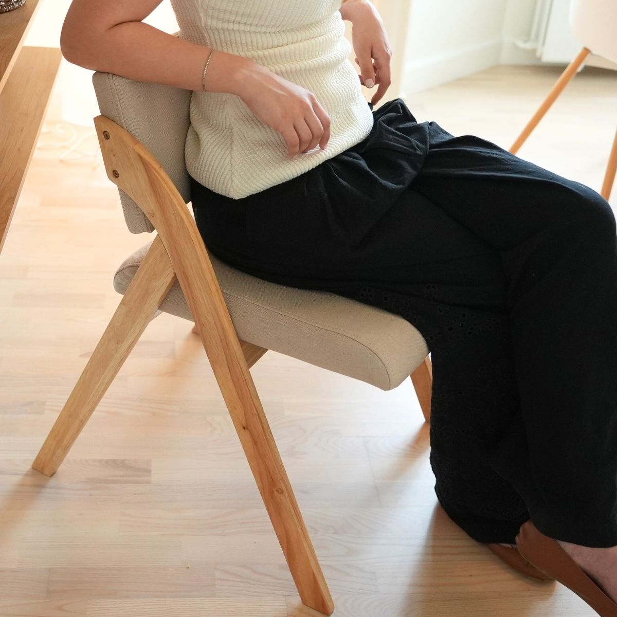 Liv spisebordsstol | Lyst træ, 2 stk