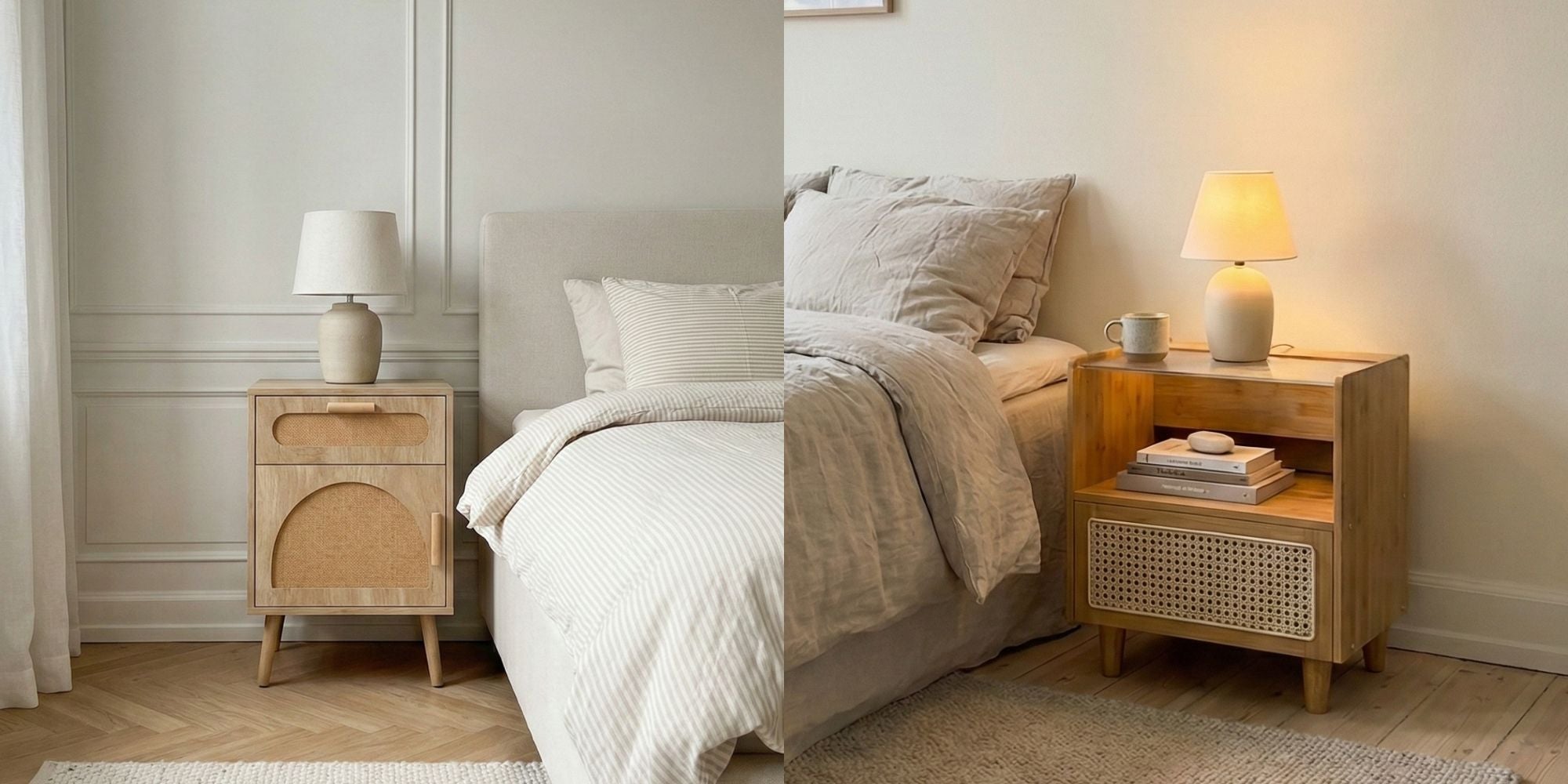 Sengeborde trends: materialer, farver og design