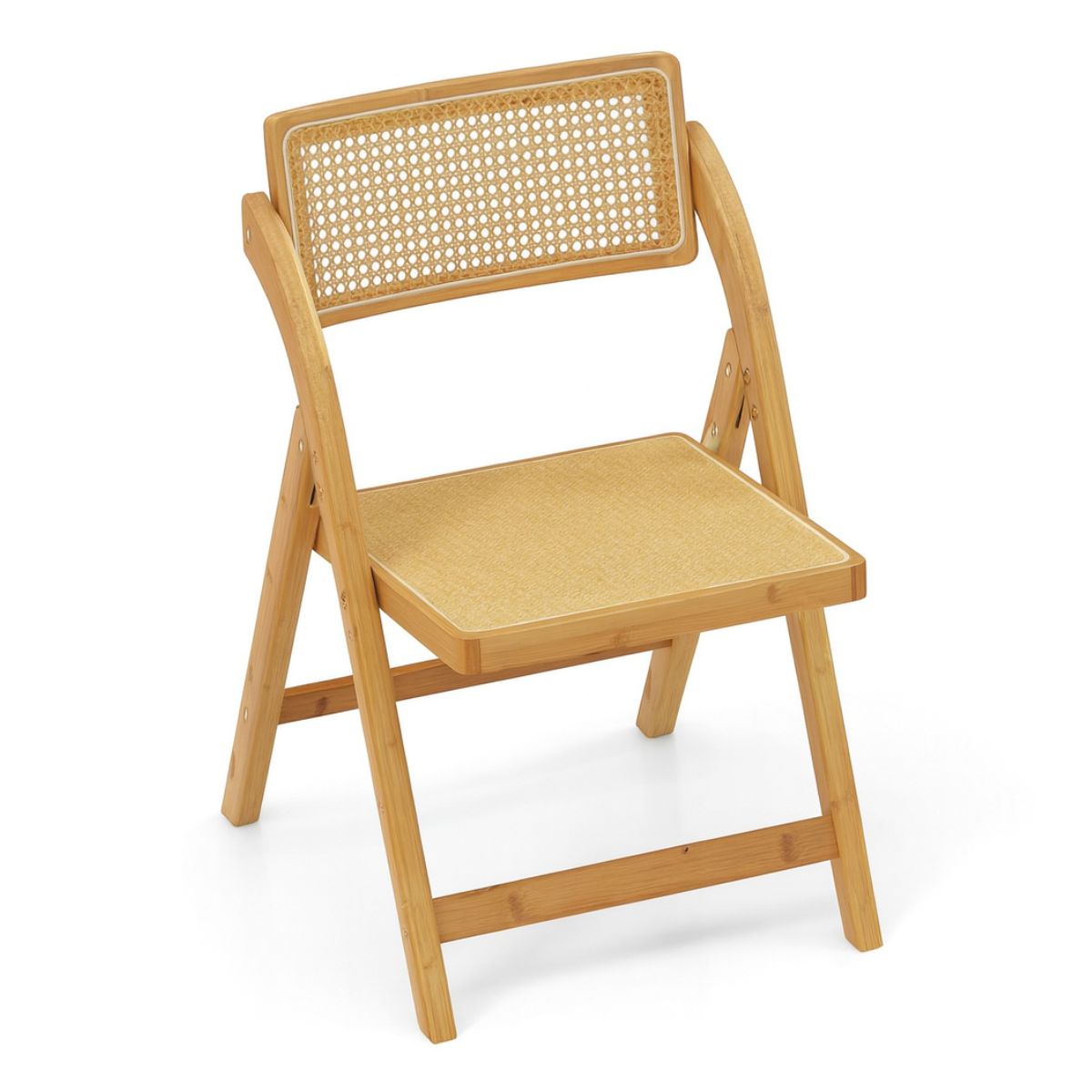 Alma spisebordsstol | Foldbar i træ med flet