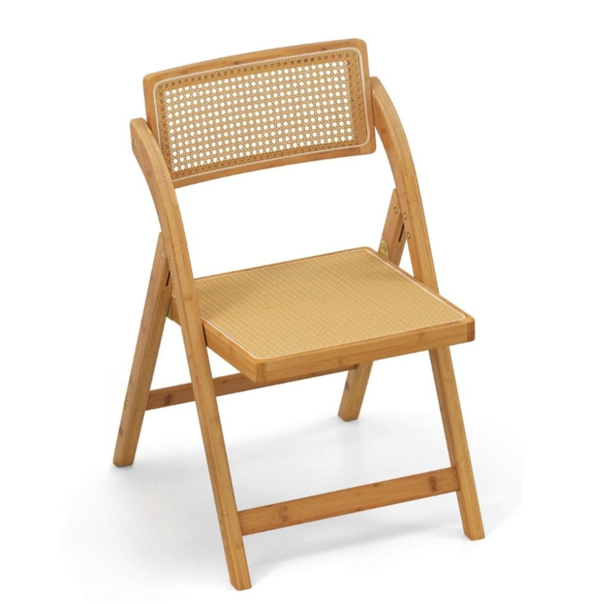 Alma spisebordsstol | Foldbar i træ med flet