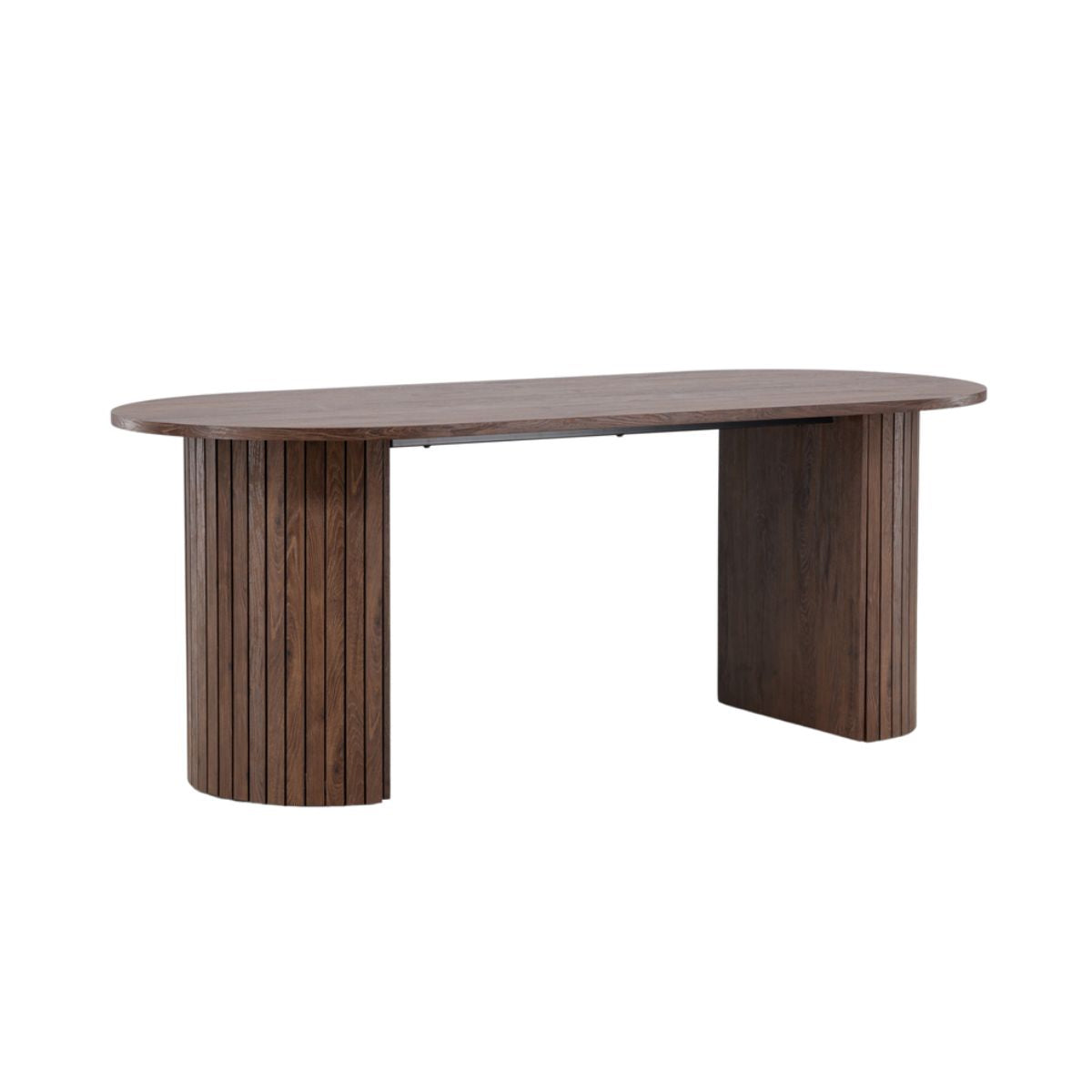 Asta Spisebord - Lamel Rundt | 200x90 cm