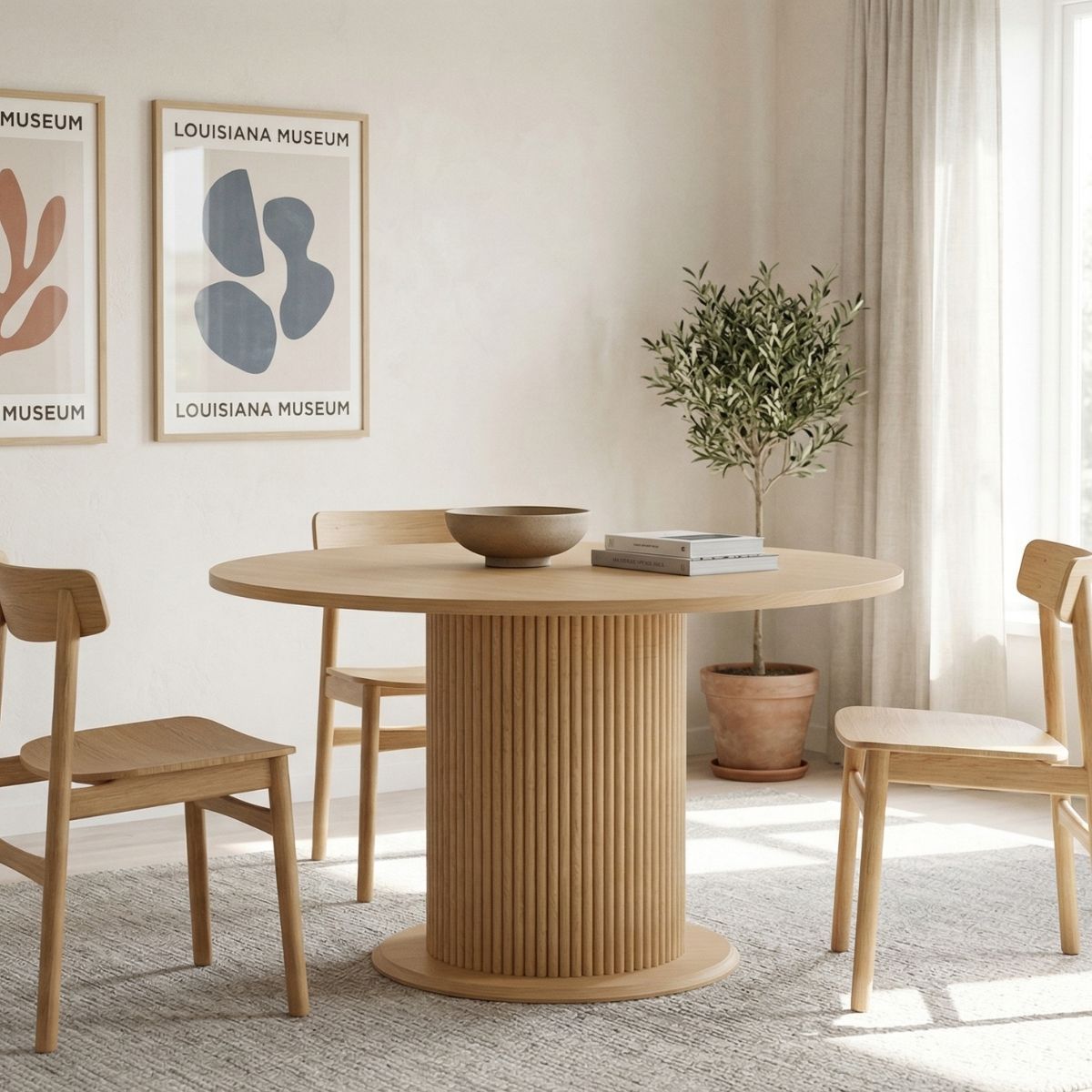 Liv Spisebord - Lamel Rundt | Ø120 cm