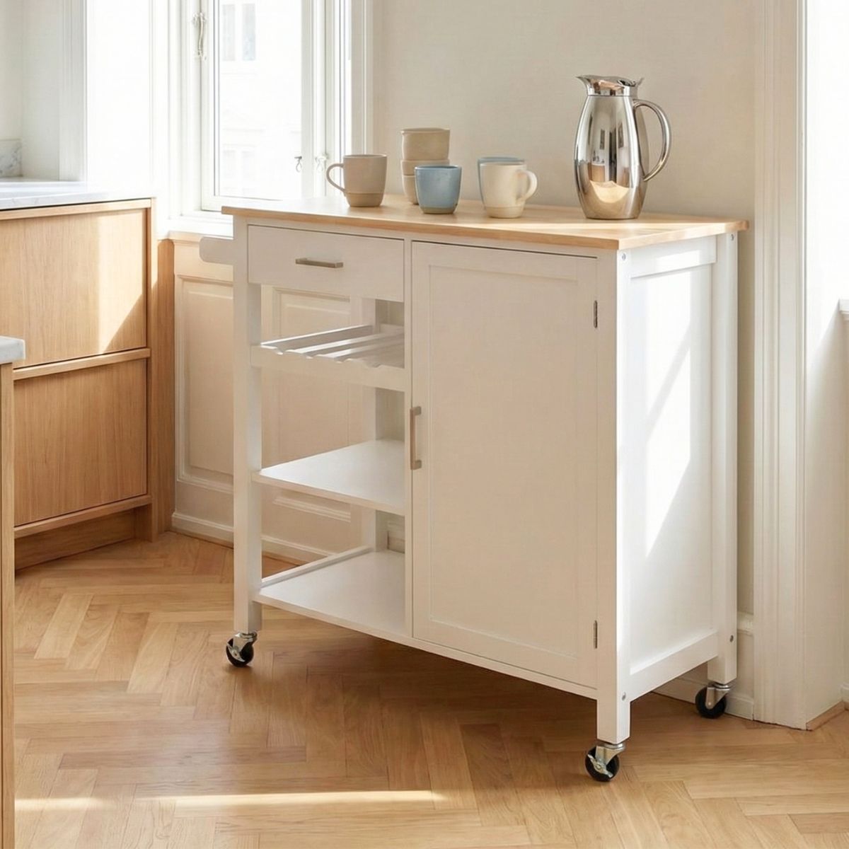 Cecilie køkkenreol med hjul