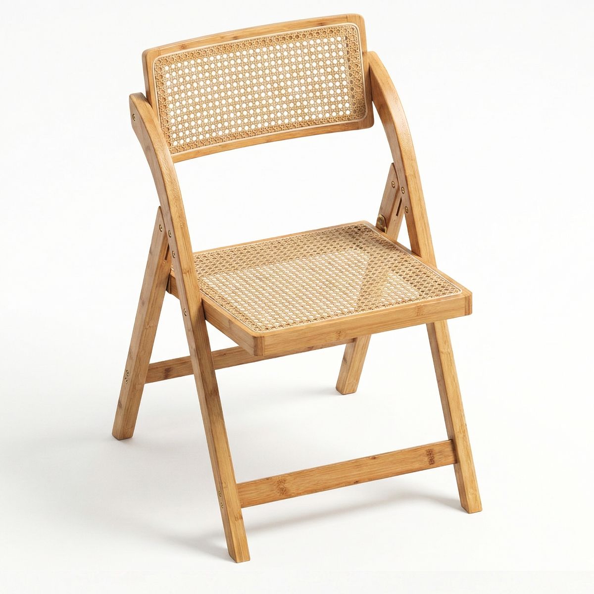 Alma Spisebordsstol | Foldbar i træ med flet